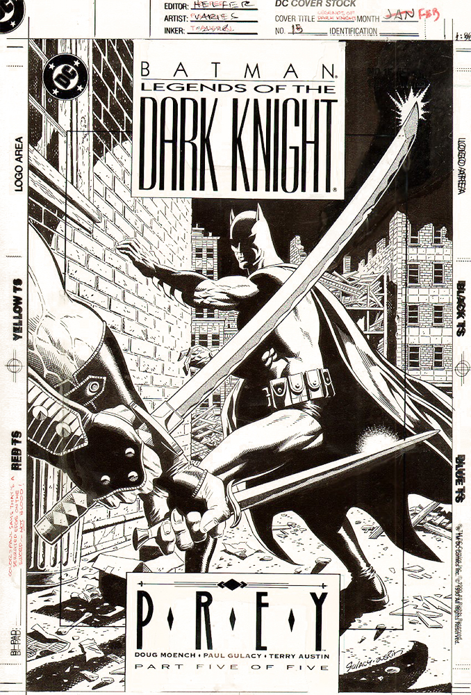 Legends Of The Dark Knight, issue #13, cover, b&w
