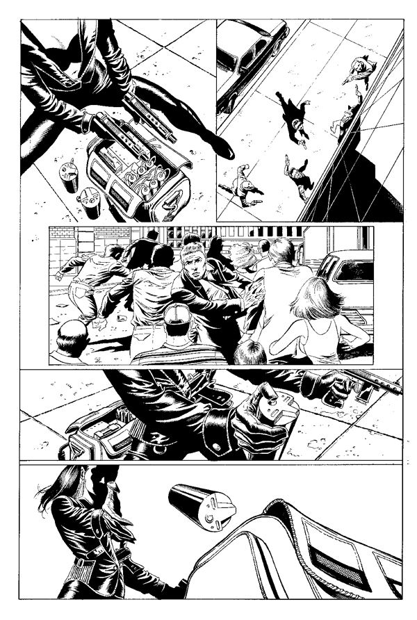 Reload, issue #1, page 9, inked page, coming in 2003