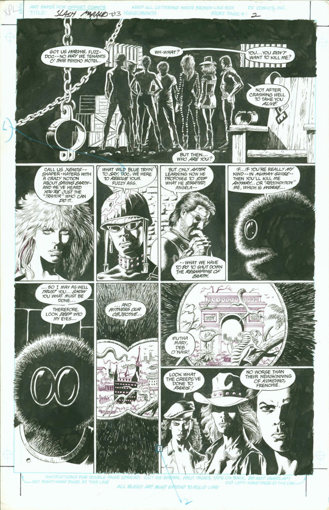 Slash Maraud #3, page 2, black and white