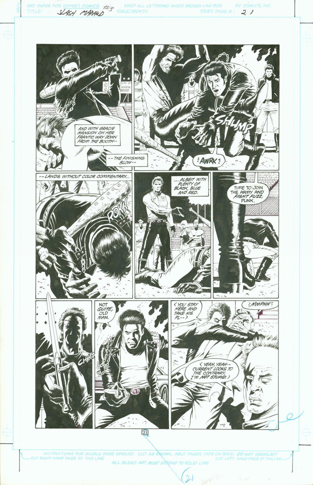Slash Maraud issue #3, page 21, black and white