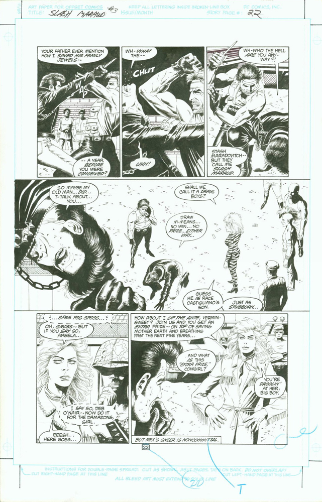 Slash Maraud issue #3, page 22, black and white