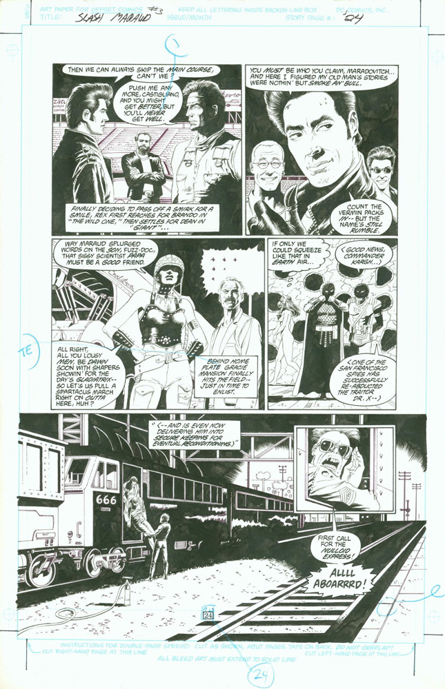 Slash Maraud issue #3, page 24, black and white