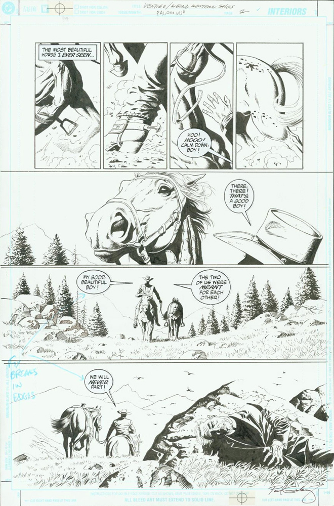 Weird Western Tales, issue #2, page 8, Palomino Story