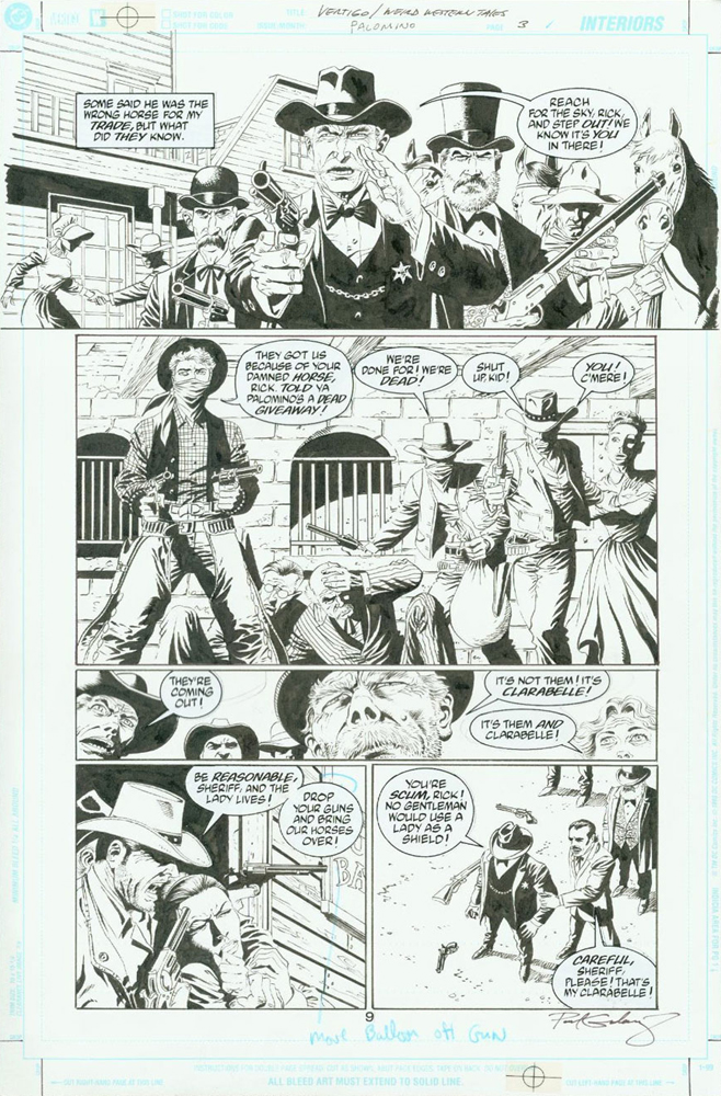 Weird Western Tales, issue #2, page 9, Palomino Story