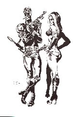 Nick Fury and Val drawing by Paul from 1974. It's from a fanzine called CPL (Contemporary Pictorial Literature) #7. Thanks to Dave for sending me this good piece of art..