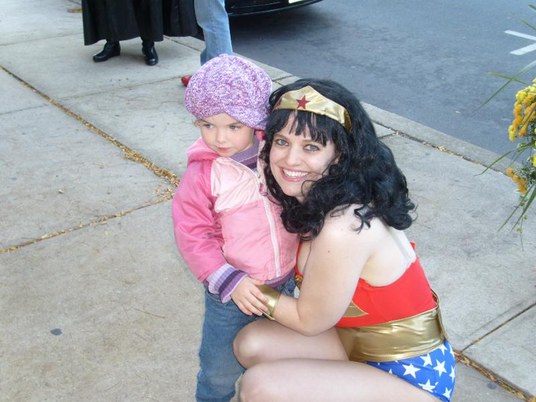 Wonder Woman Beth and young friend