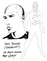 Theo Boba, sketch, inked