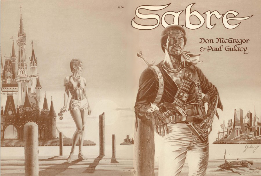 Sabre Graphic Novel, first priting, front and back ccover
