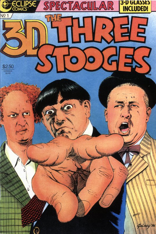 The Three Stooges 3D, issue #1, cover