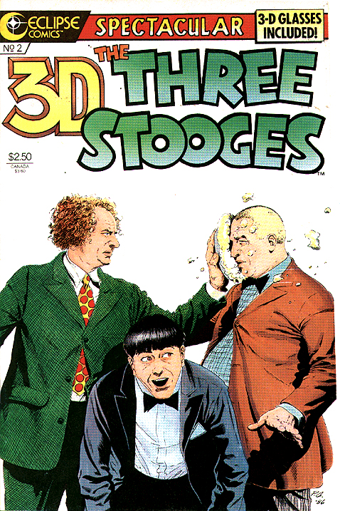 The Three Stooges 3D, issue #2, cover