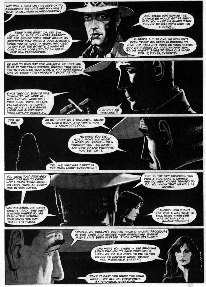 Macchio/Gulacy 1981 Black Widow story, Bizarre Adventures #25, page 21