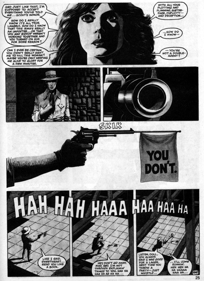 Macchio/Gulacy 1981 Black Widow story, Bizarre Adventures #25, page 22