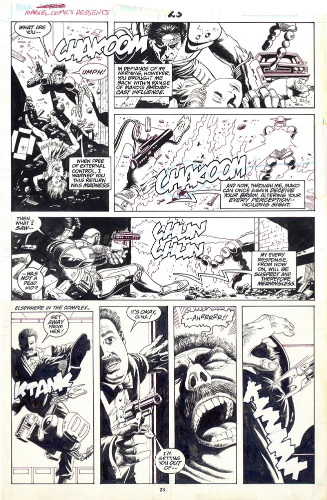Marvel Comics Presents, issue #32, page 22, black & white