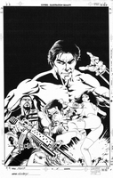 Master of Kung-Fu New mini series, issue #05, cover, b&w