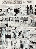 Wally Wood Sally Forth Comic Strip #S86 Original Art (Wood and Richter, 1973).... (Total: 2)