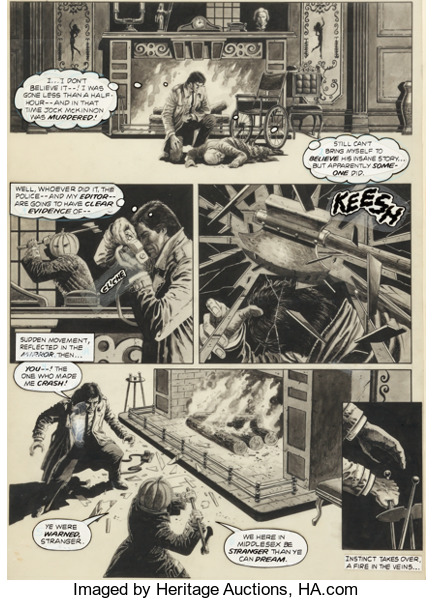 Original Comic Art:Panel Pages, Paul Gulacy Eerie #110 Page 7 Original Art (Warren,1980)....