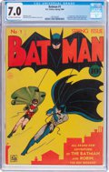 Batman #1 (DC, 1940) CGC FN/VF 7.0 Off-white to white pages