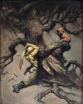 Frank Frazetta "Tree of Death" Painting Original Art (1970)