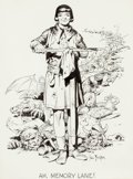 Hal Foster - "Ah, Memory Lane!" Prince Valiant Illustration Original Art (undated)