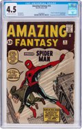 Amazing Fantasy #15 (Marvel, 1962) CGC VG+ 4.5 Off-white to white pages